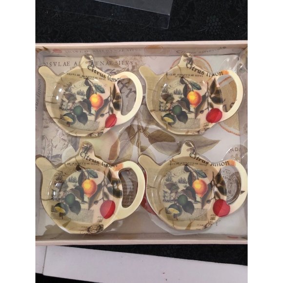 Home Essentials and Beyond Fruit Decor Water Glass Coasters - Picture 2 of 7